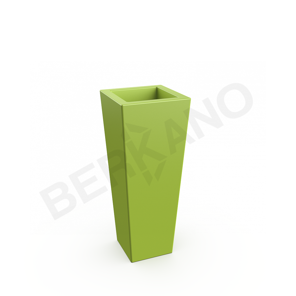 Кашпо Trapezio 100V DB зеленого цвета - фото 1
