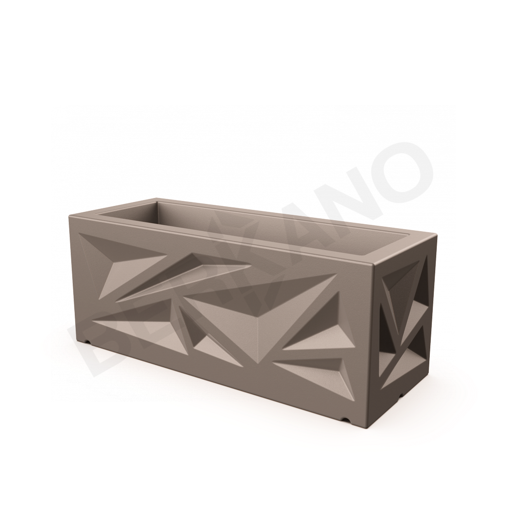 Кашпо Icelandic Horizontal DB кофейного цвета - фото 1