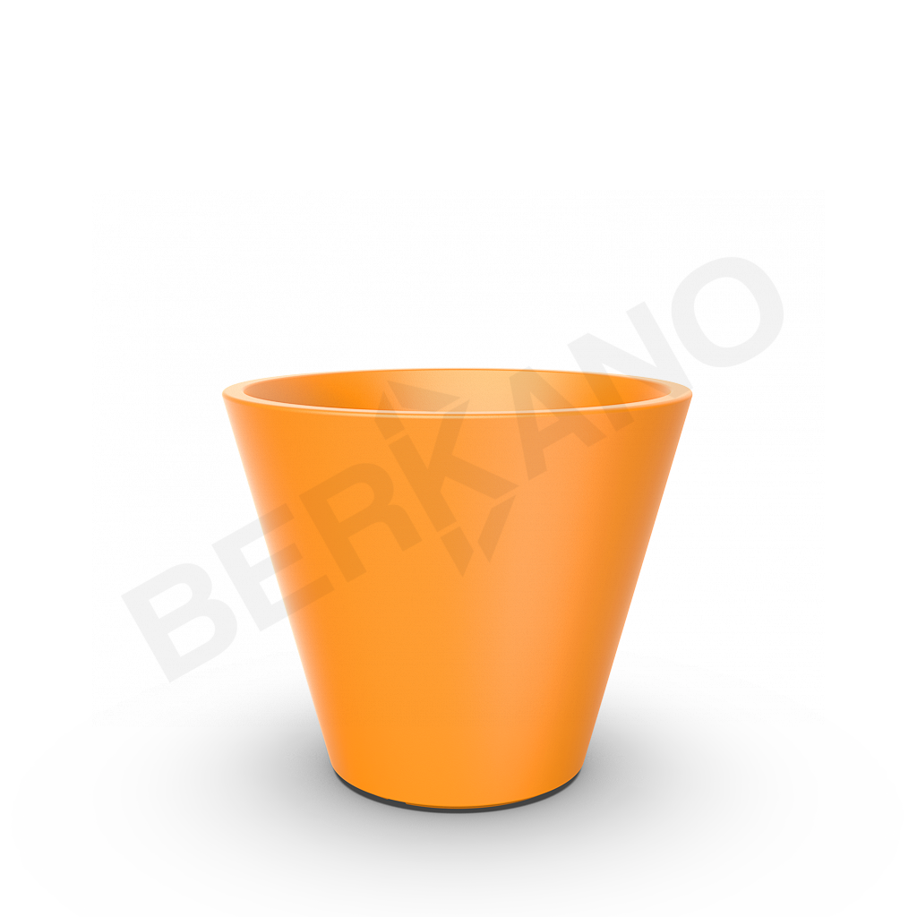 Кашпо Bliss 50 оранжевого цвета - фото 1