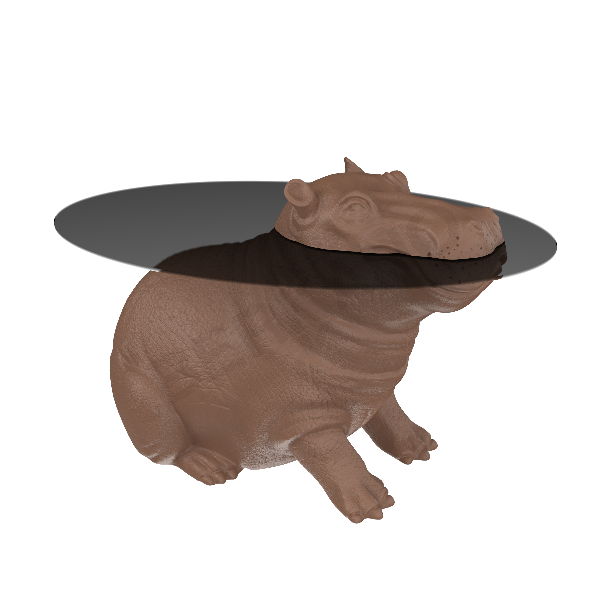 Стол HIPPO коричневого цвета - фото 1