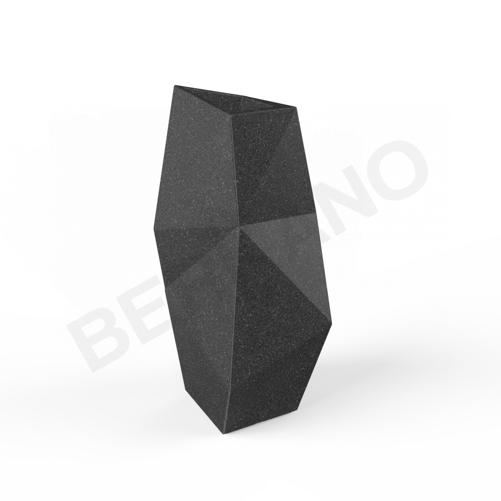 Кашпо Quaro L цвета черный гранит - фото 1