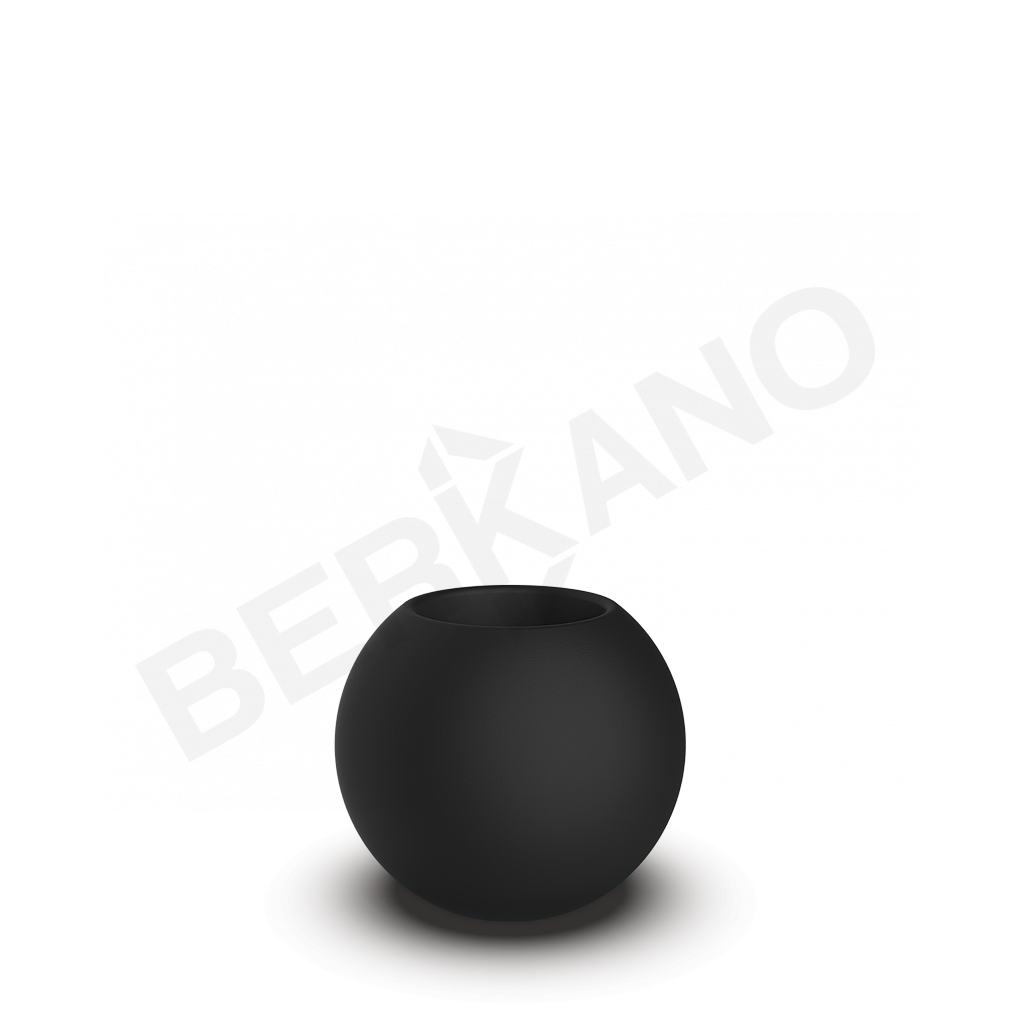 Кашпо Terra 40 черного цвета - фото 1