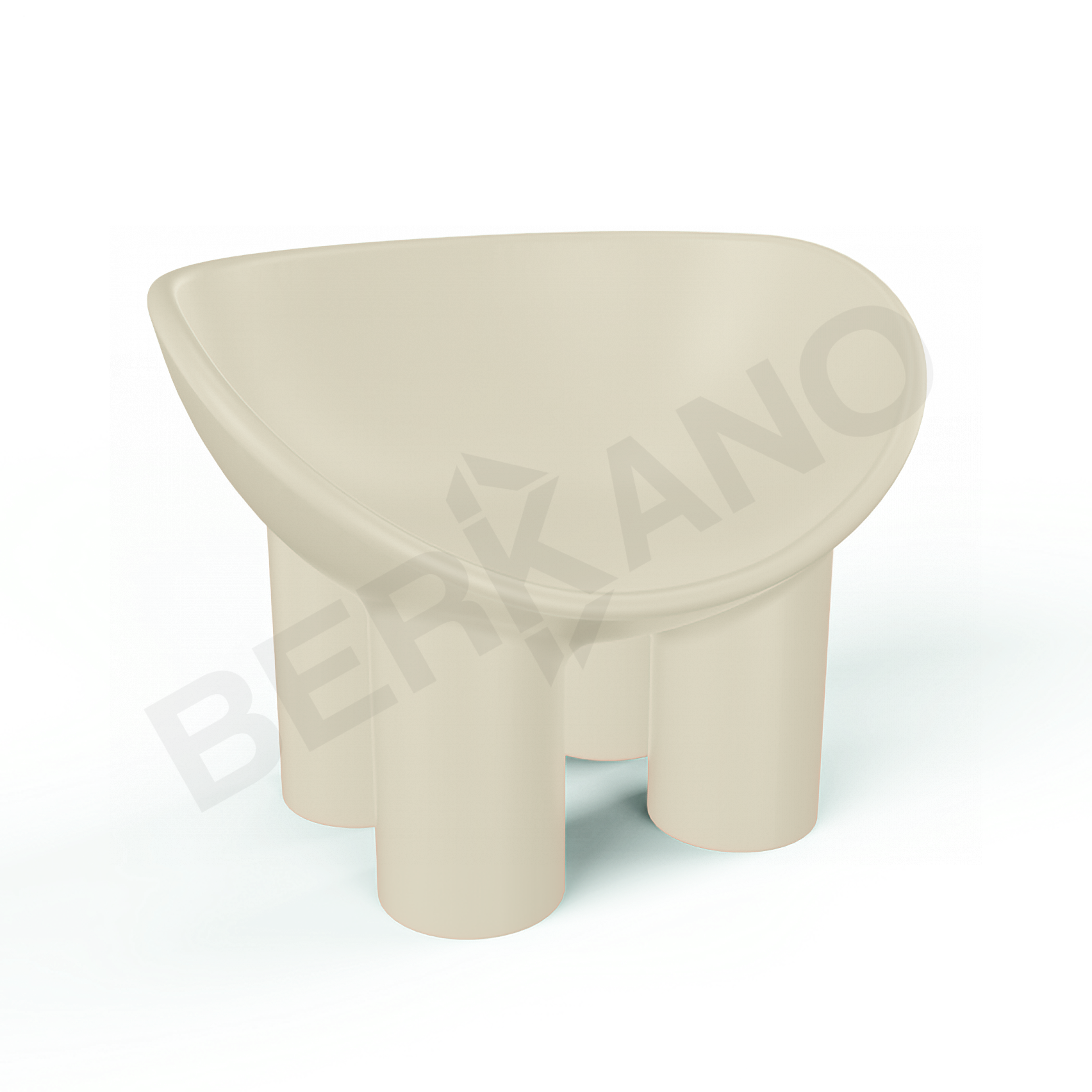 Кресло SLON бежевого цвета - фото 1