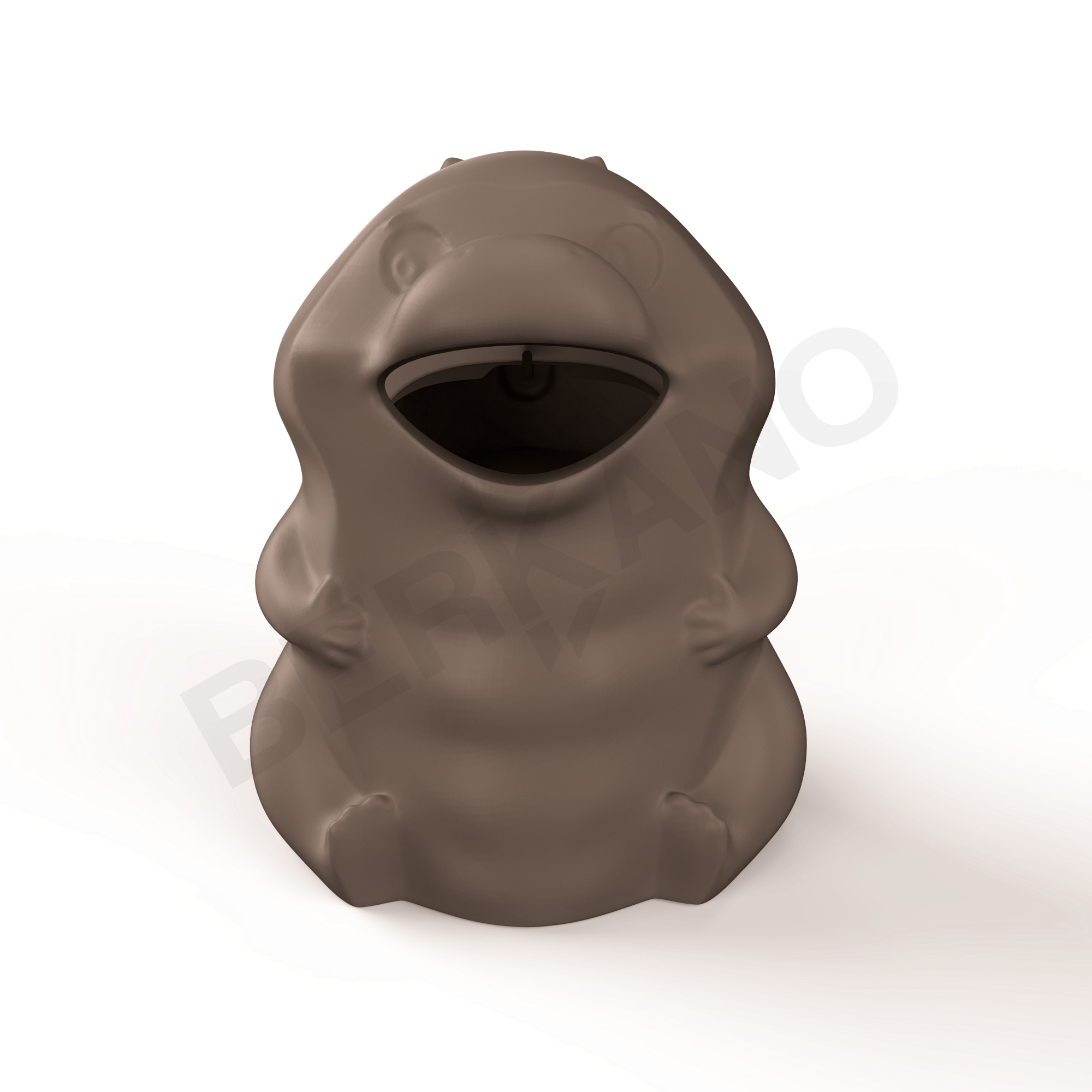 Урна детская BERKANO Croc кофейного цвета - фото 1