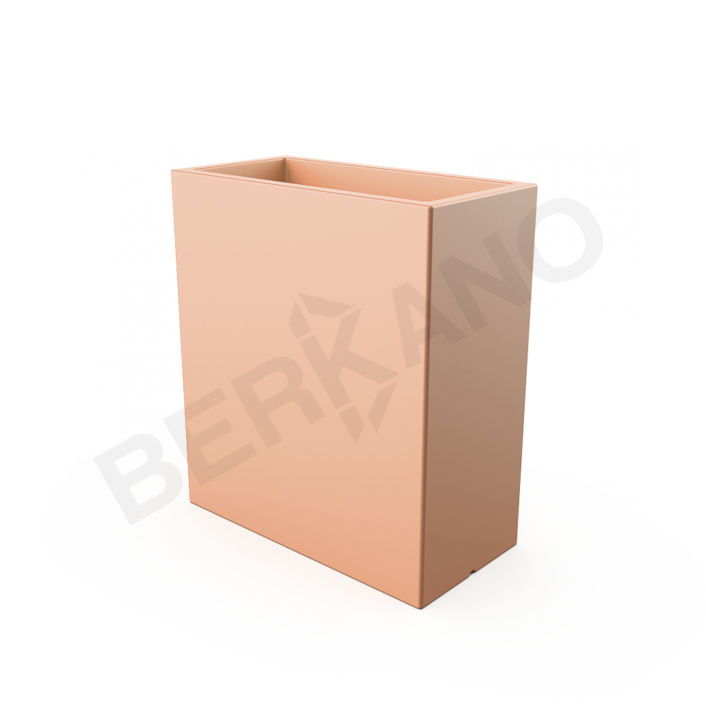Кашпо Cubric 90*80 DB терракотового цвета - фото 1