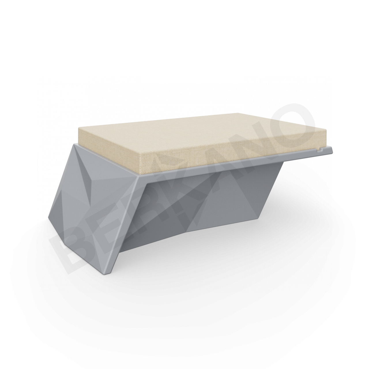 Угловой модуль Quaro с подушками графитового цвета / аксессуар бежевого цвета - фото 1