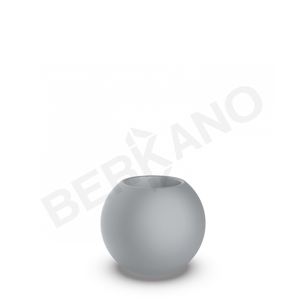 Кашпо Terra 40 серого цвета - фото 1