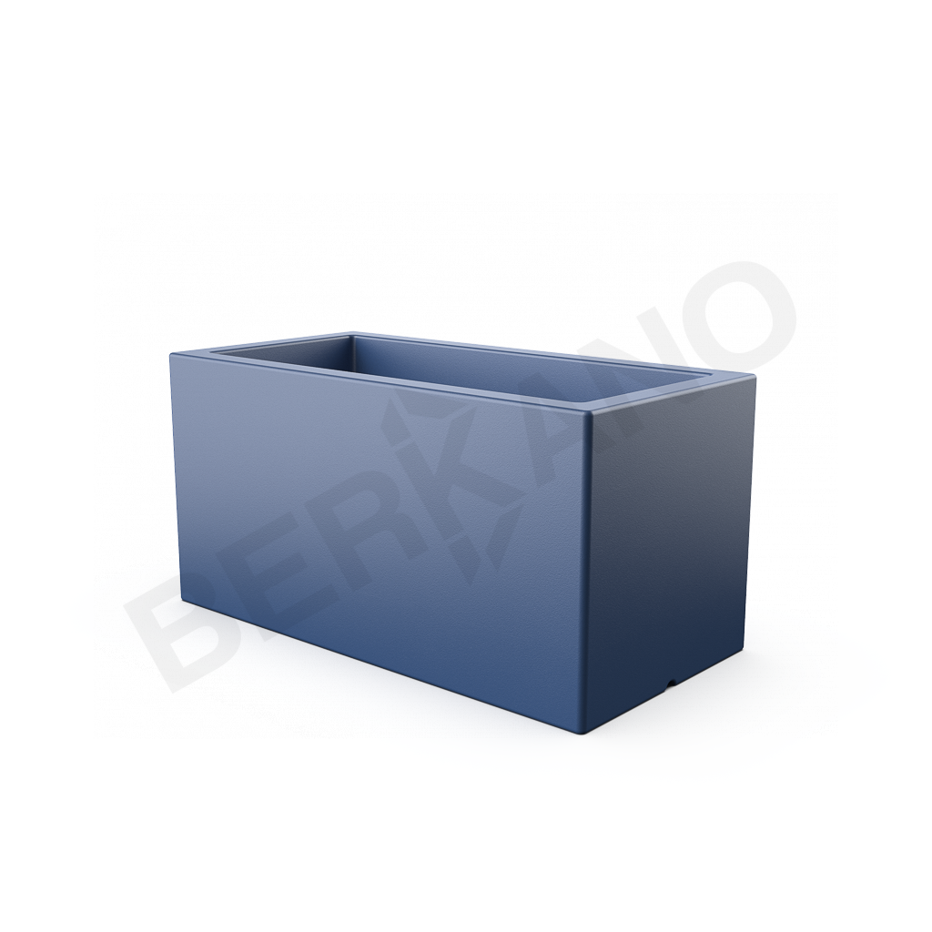 Кашпо Cubric 80*40 синего цвета - фото 1