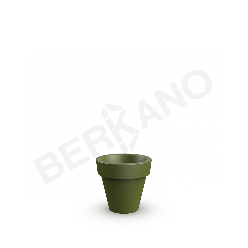 Кашпо classic 45 DB темно-зеленого цвета - фото 1