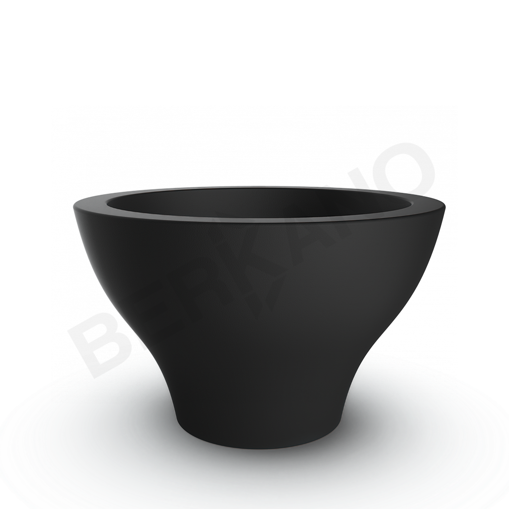 Кашпо Vetro 75 DB черного цвета - фото 1