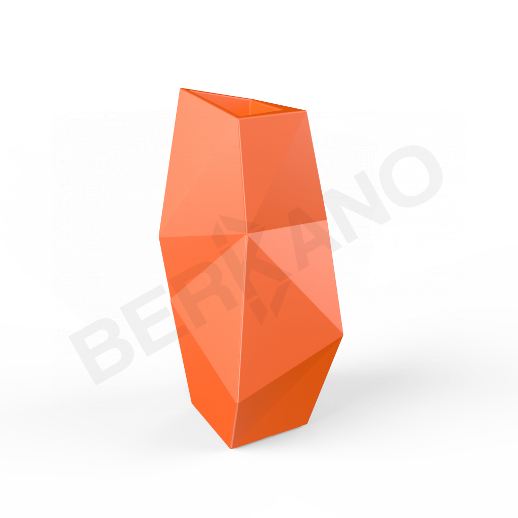 Кашпо Quaro L оранжевого цвета - фото 1