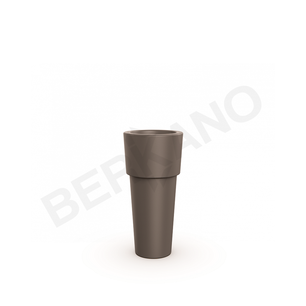 Кашпо Ray 60 DB кофейного цвета - фото 1