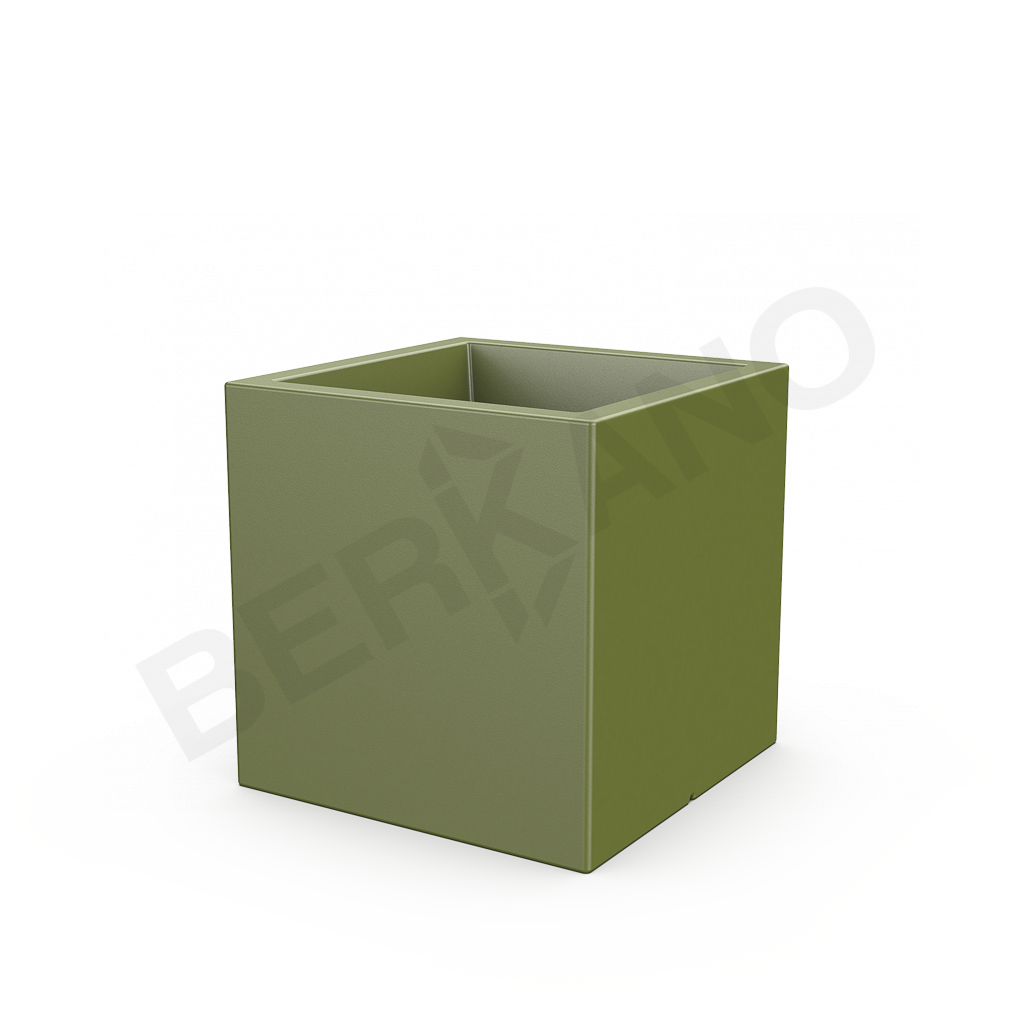 Кашпо Quarter 60 DB темно-зеленого цвета - фото 1