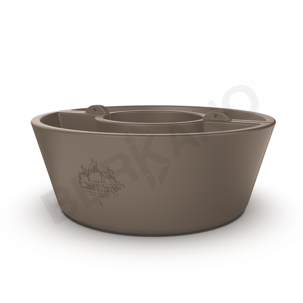 Кашпо Neva 30 кофейного цвета - фото 1