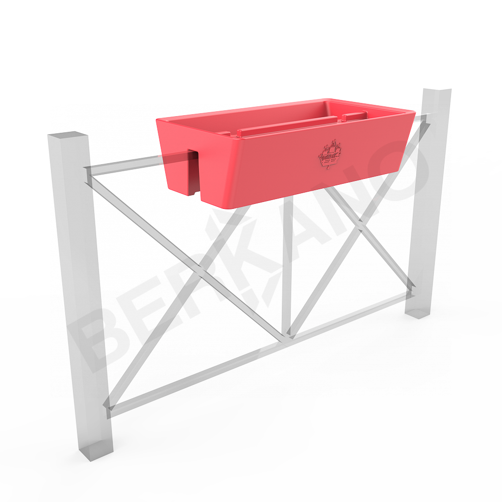 Кашпо Pabellon 27 красного цвета - фото 1