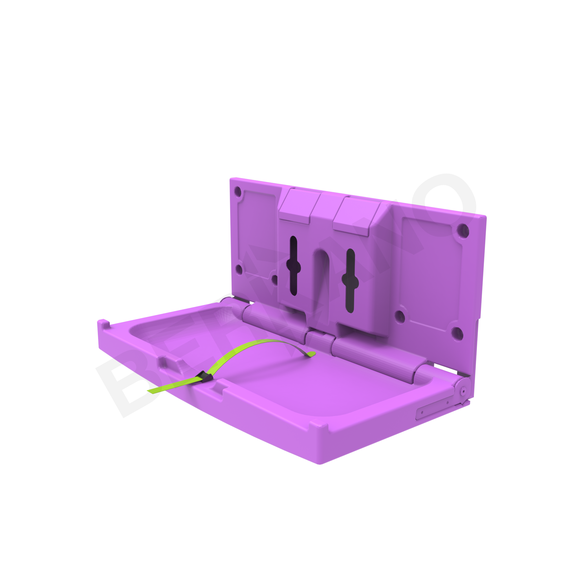 Пеленальный столик горизонтальный BERKANO Kids сиреневого цвета - фото 1