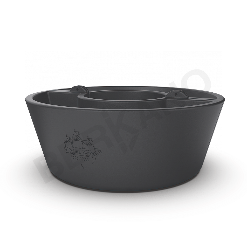 Кашпо Neva 30 графитового цвета - фото 1