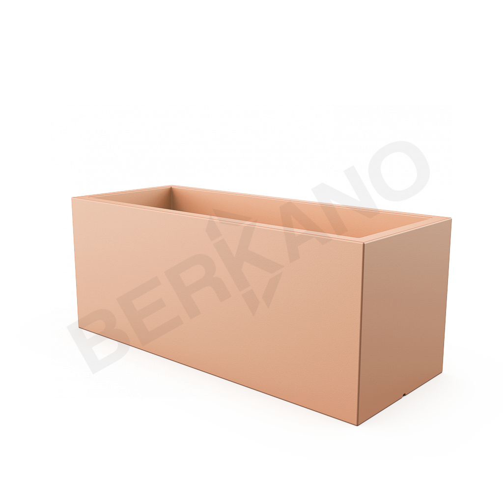 Кашпо Cubric 150*60 DB терракотового цвета - фото 1