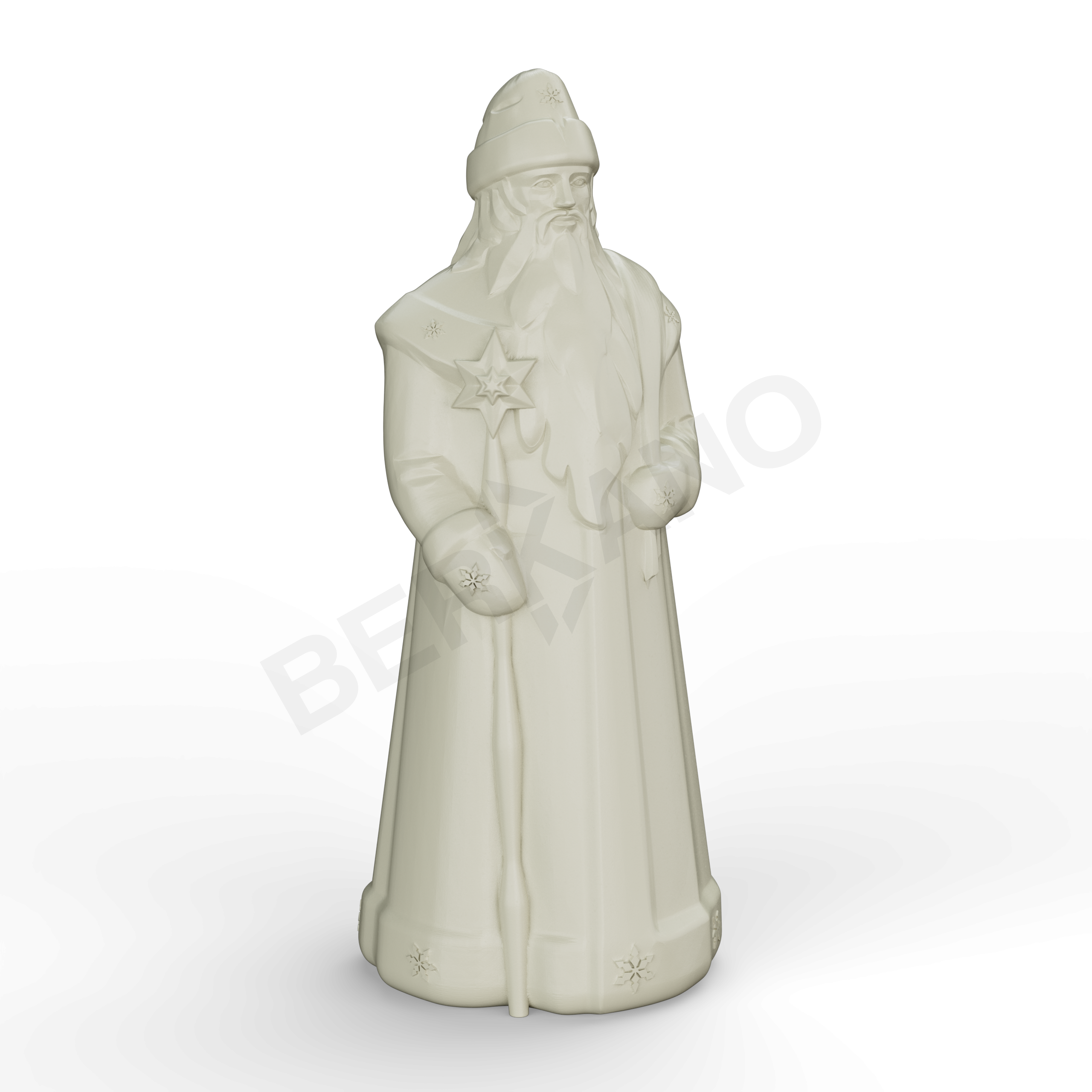 Светильник Дед Мороз бежевого цвета - фото 1