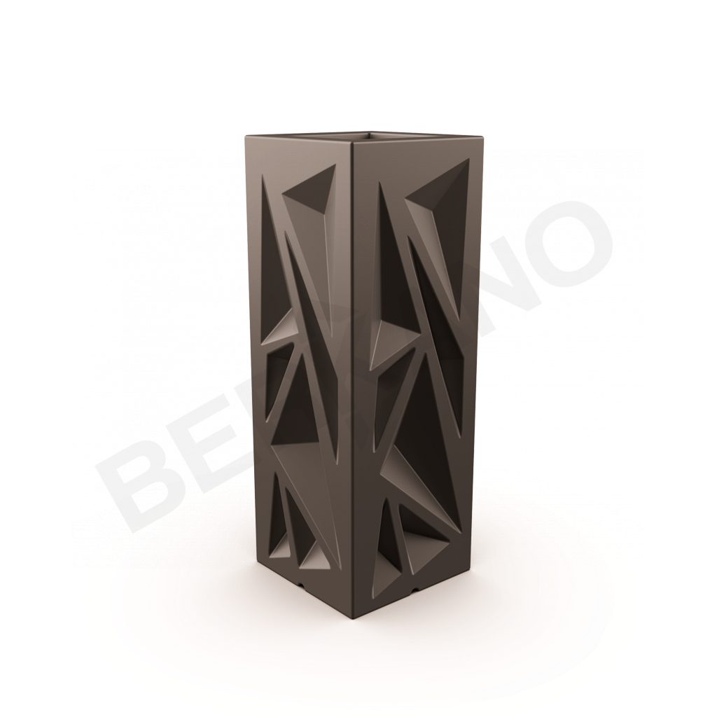 Кашпо Icelandic Vertical DB кофейного цвета - фото 1