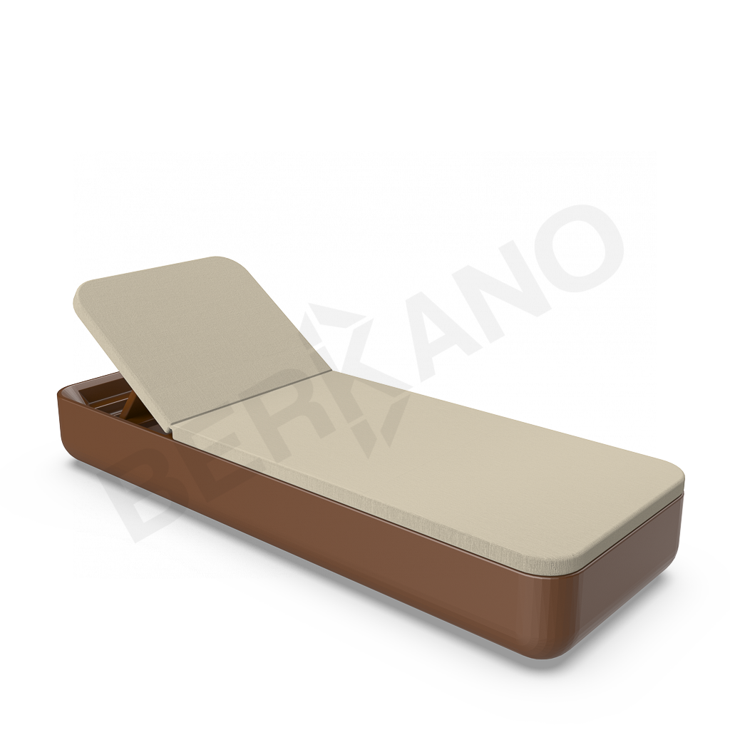 Шезлонг Grace коричневого цвета / аксессуар бежевого цвета - фото 1