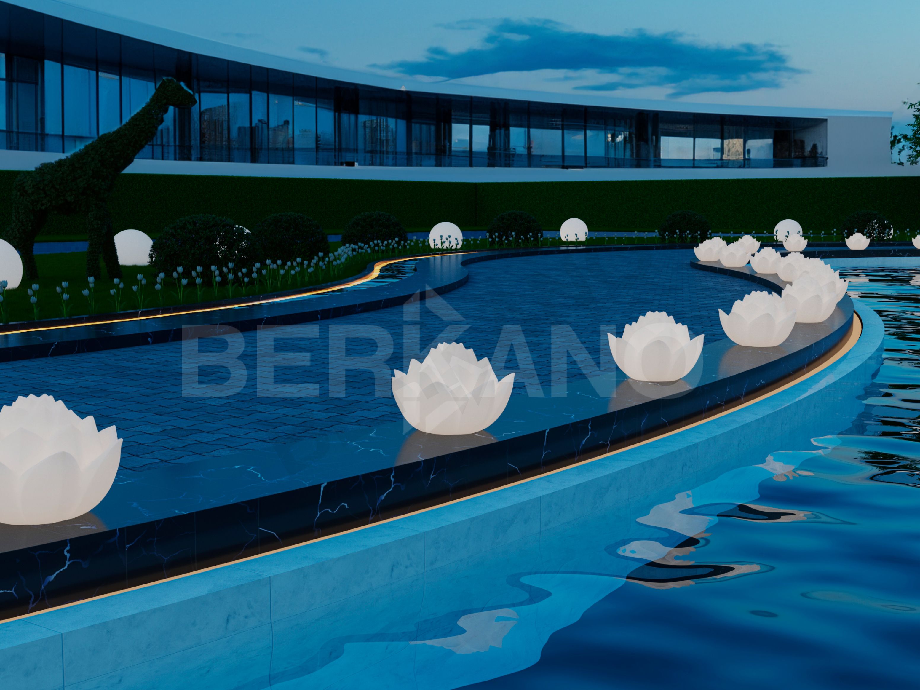 Светильник Lotus белого цвета  - фото 3