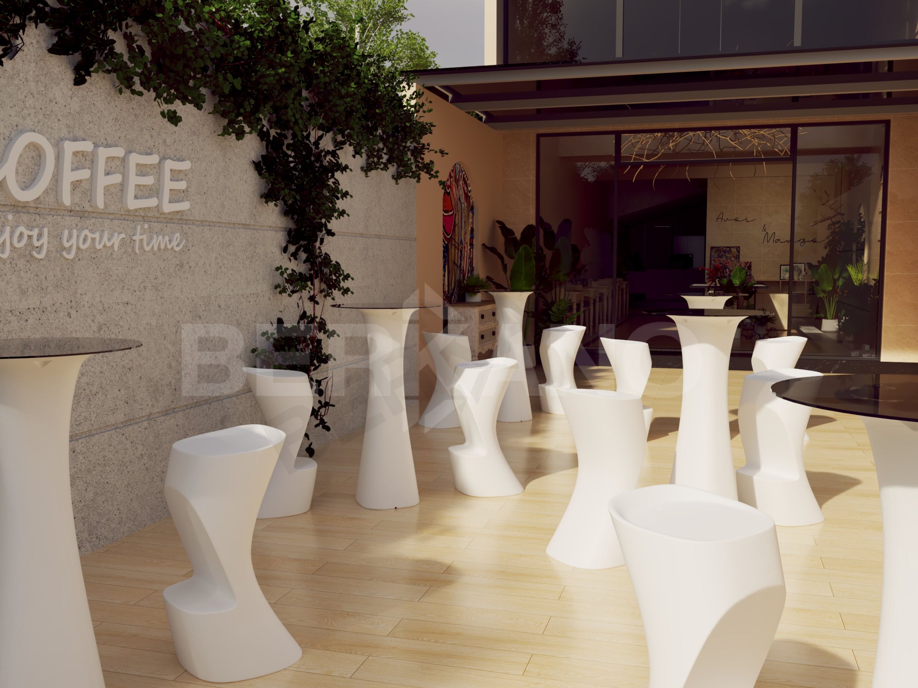 Стул барный Grace Bar кофейного цвета - фото 3