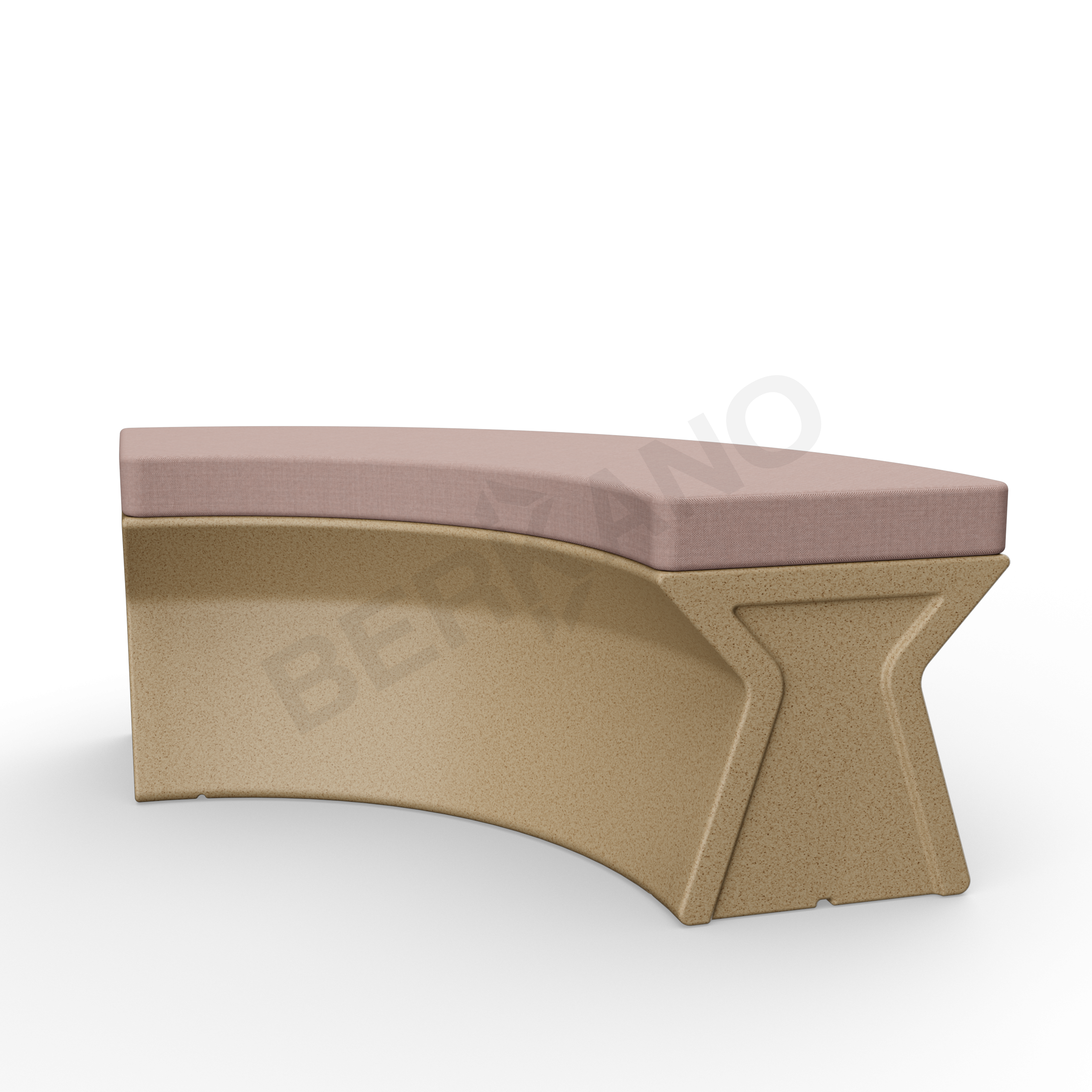 Скамейка X-seat Arc Sand Granite / Cappuccino - фото 1