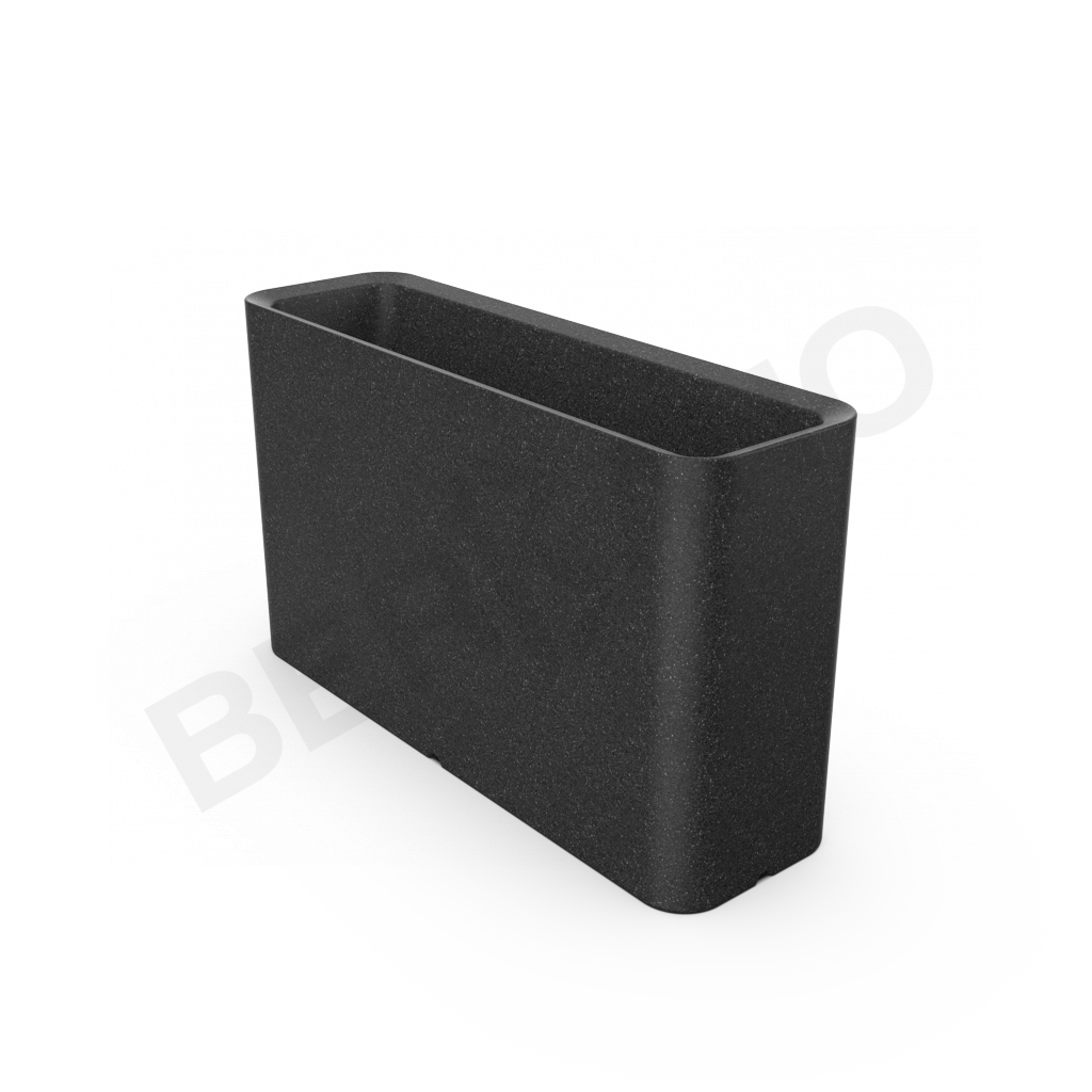 Кашпо Vittorio 53 DB цвета черный гранит - фото 1