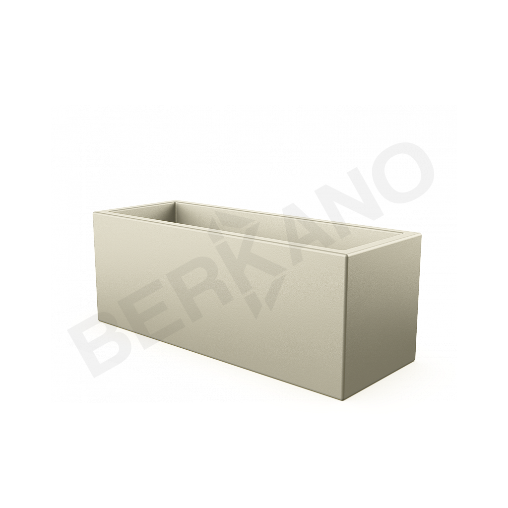 Кашпо Cubric 30*80 DB бежевого цвета - фото 1