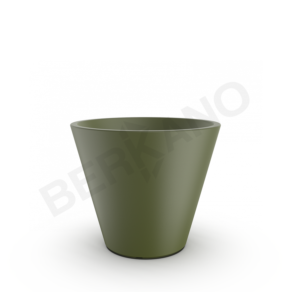 Кашпо Bliss 50 темно-зеленого цвета - фото 1