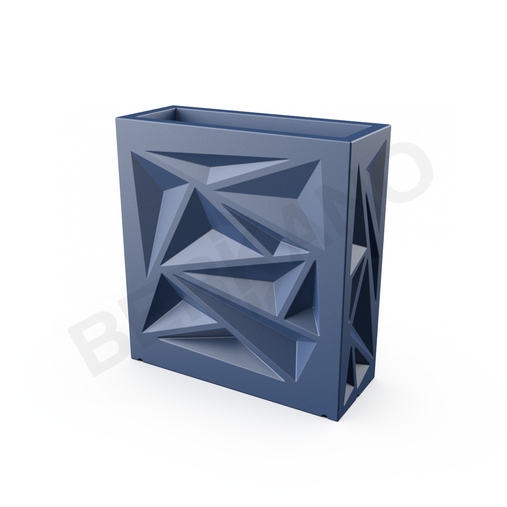 Кашпо Icelandic Square DB синего цвета - фото 1