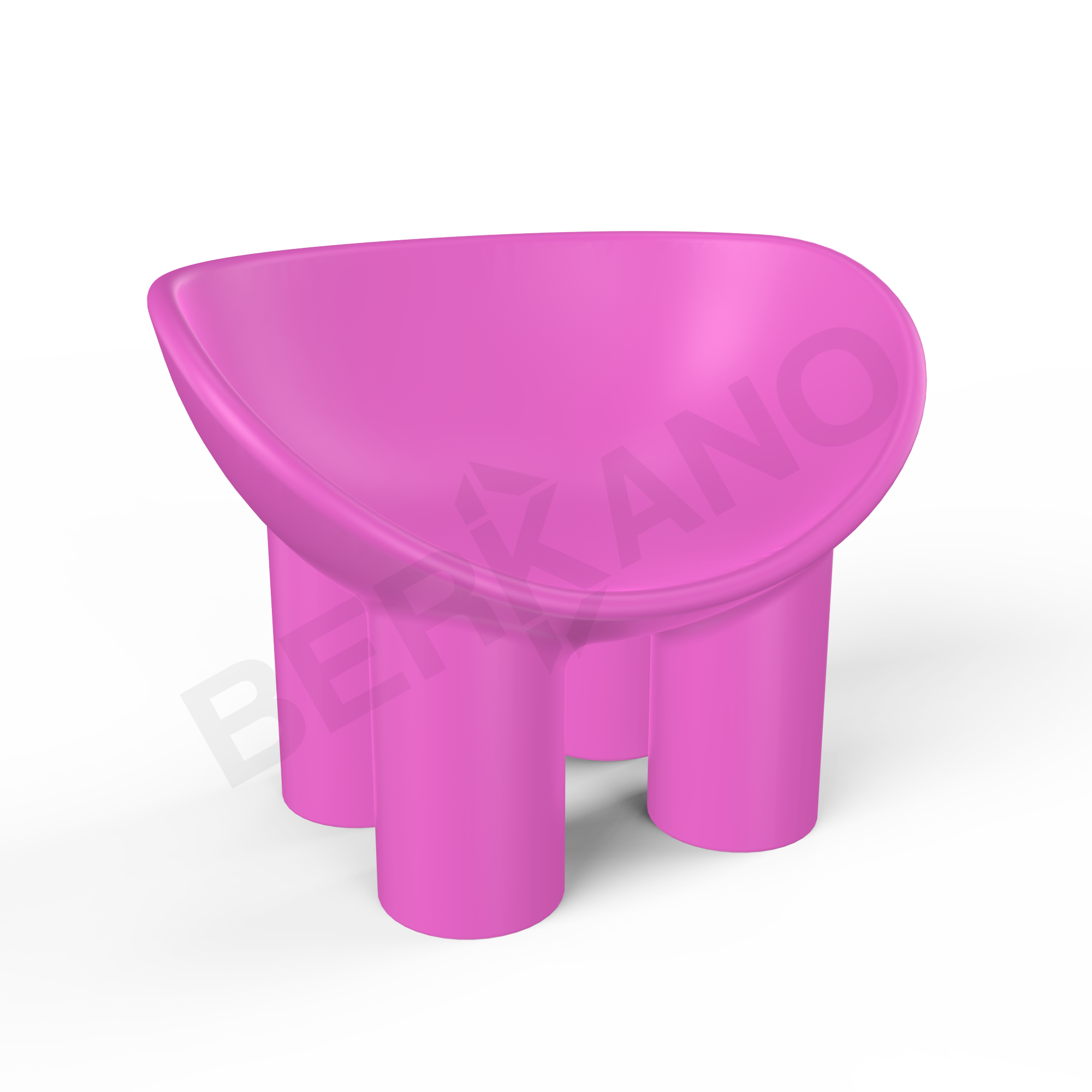 Кресло SLON фиолетового цвета - фото 1