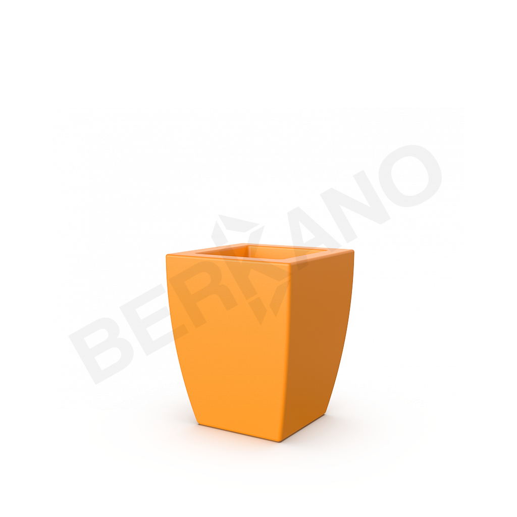 Кашпо Tenero 40 оранжевого цвета - фото 1