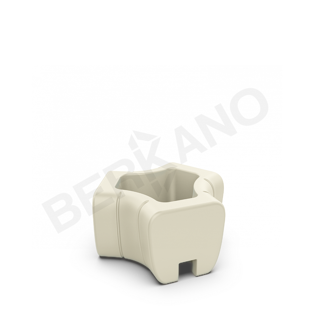 Кашпо-соединитель Y-seat connect DB бежевого цвета - фото 1