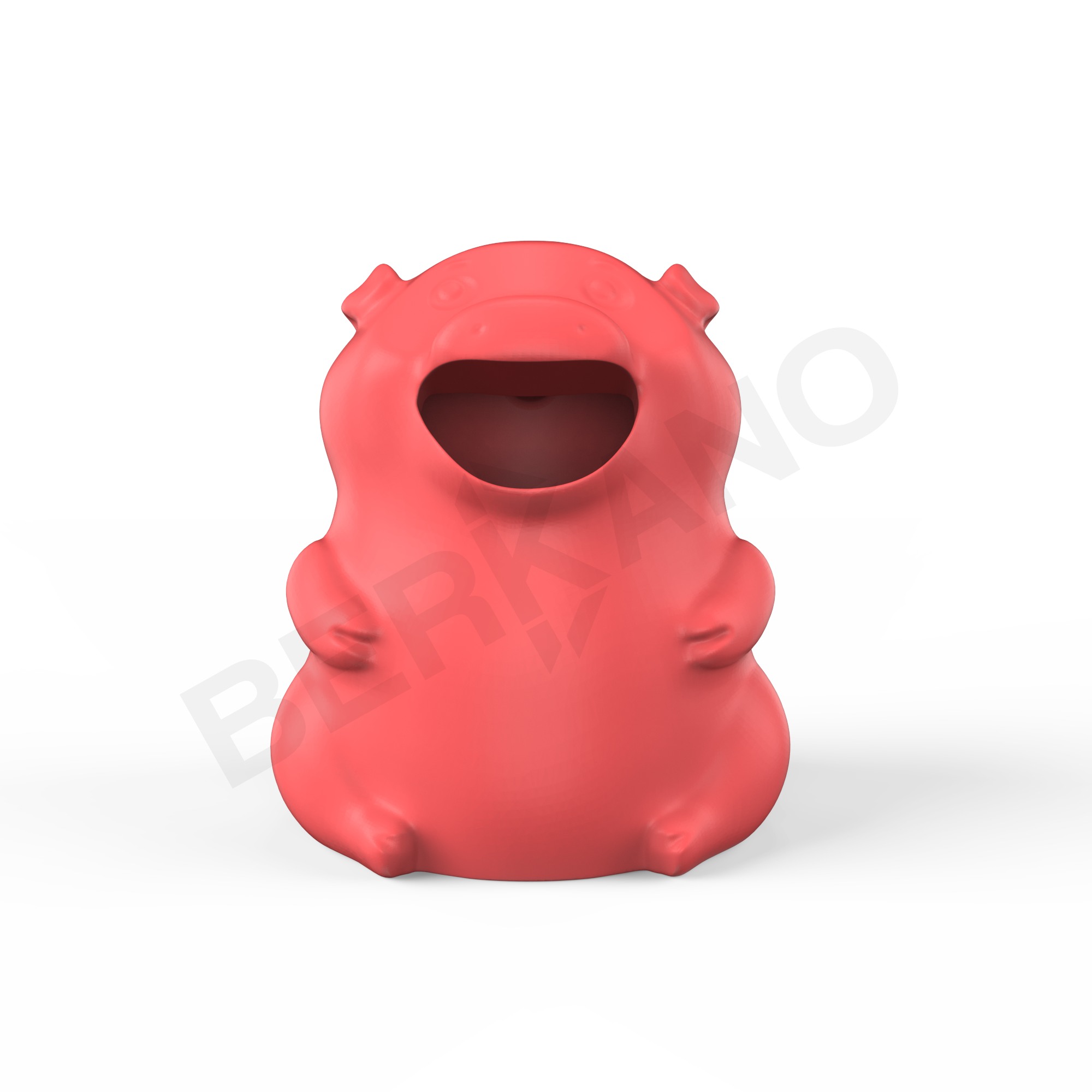 Урна детская BERKANO Piggy красного цвета - фото 1