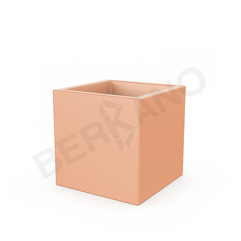 Кашпо Quarter 60 терракотового цвета - фото 1