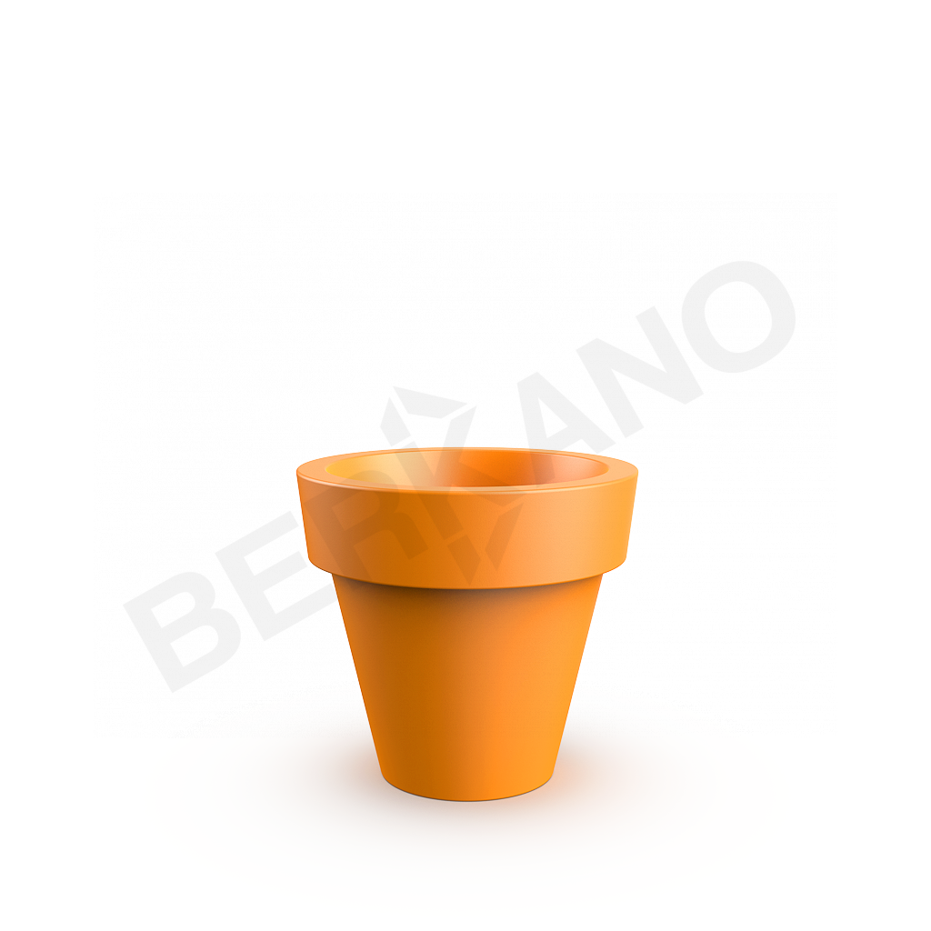 Кашпо classic 75 DB оранжевого цвета - фото 1