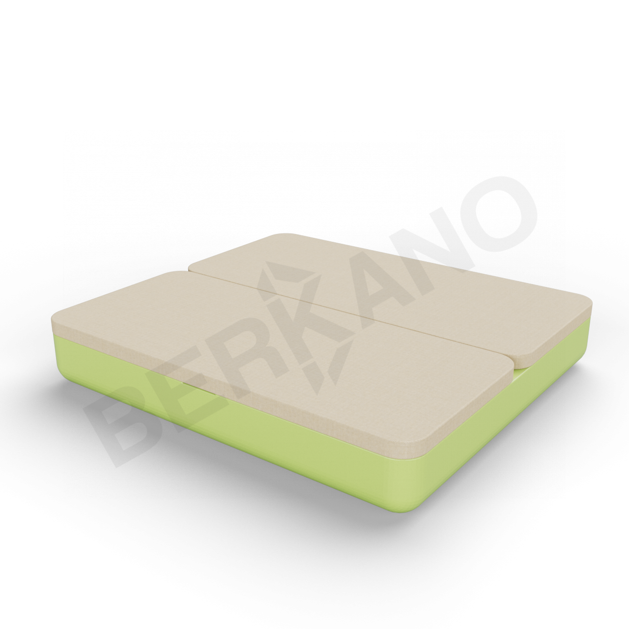 Шезлонг Grace Double зеленого цвета / аксессуар бежевого цвета - фото 2