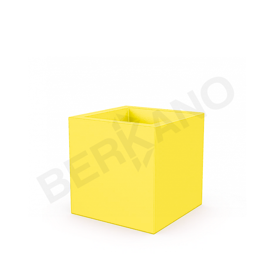 Кашпо Quarter 50 DB желтого цвета - фото 1