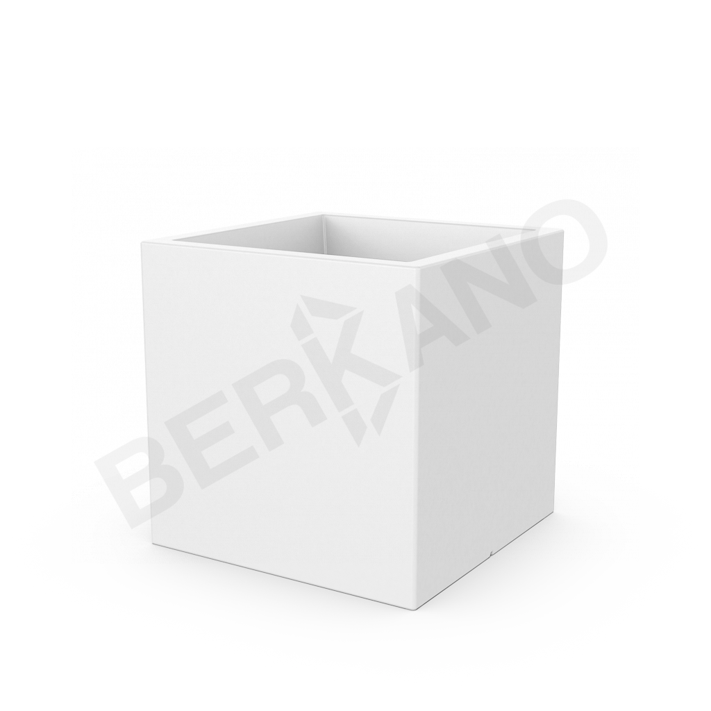 Кашпо Quarter 70 белого цвета - фото 1