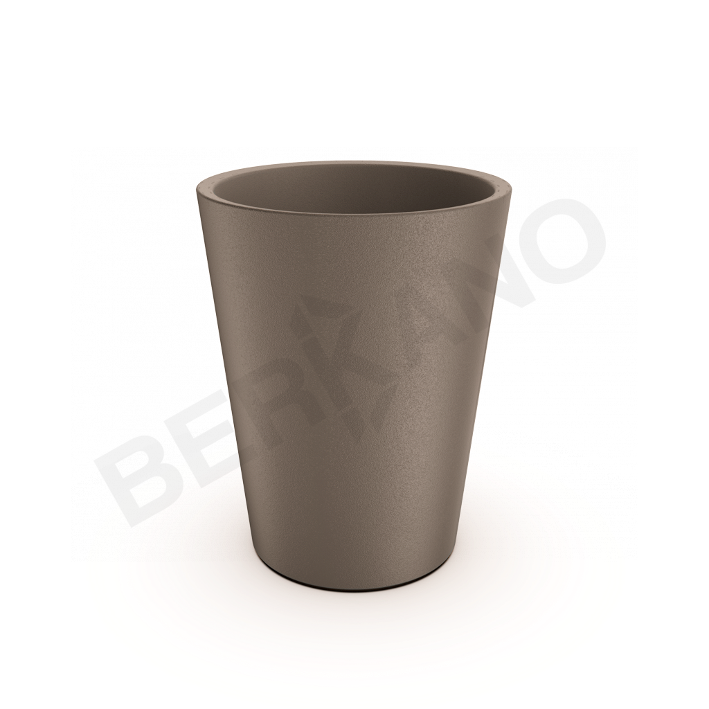 Кашпо Bloom 50 кофейного цвета - фото 1