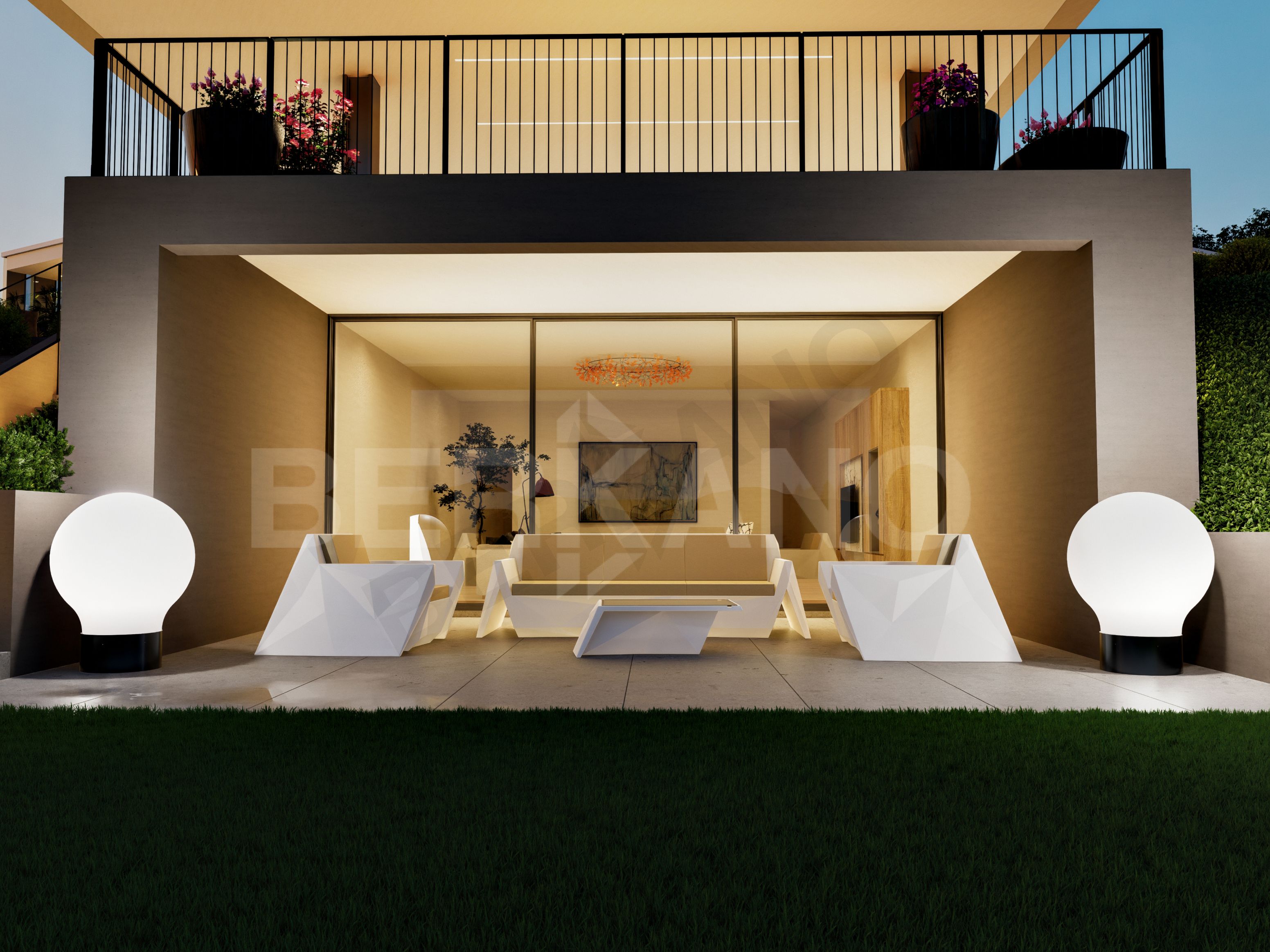 Светильник LAMP S белого цвета  - фото 3