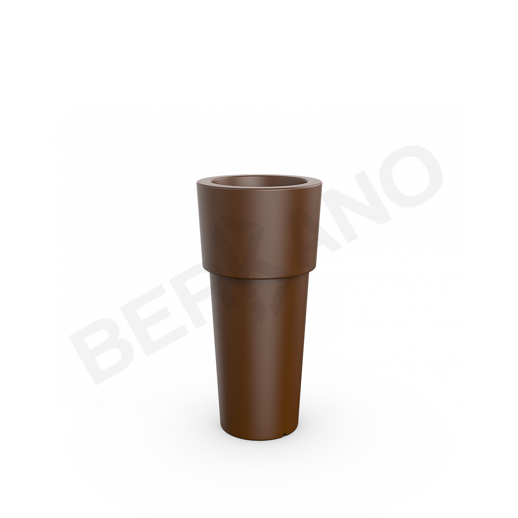 Кашпо Ray 80 DB коричневого цвета - фото 1