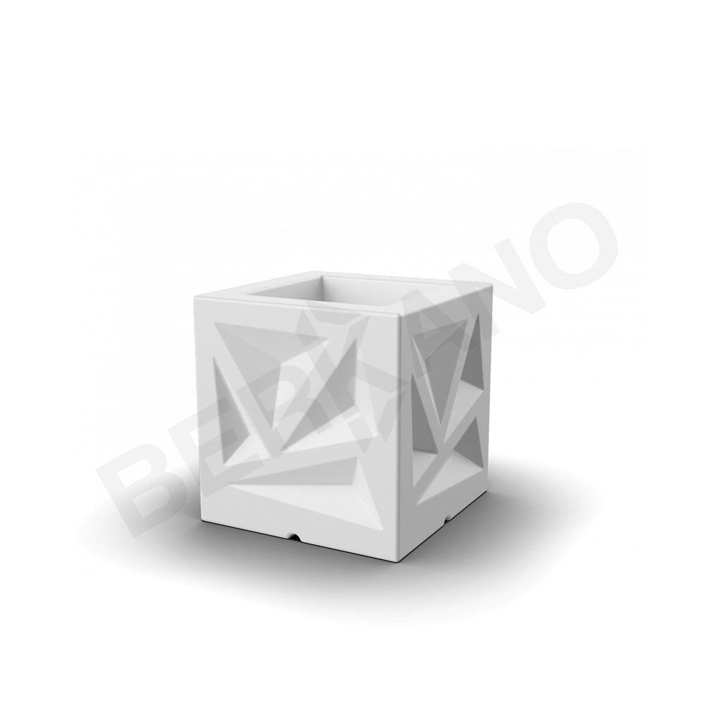 Кашпо Icelandic Cube DB белого цвета