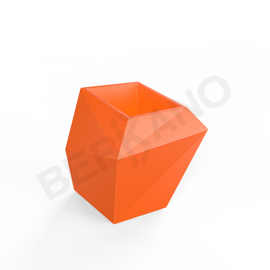 Кашпо Quaro M DB оранжевого цвета - фото 1