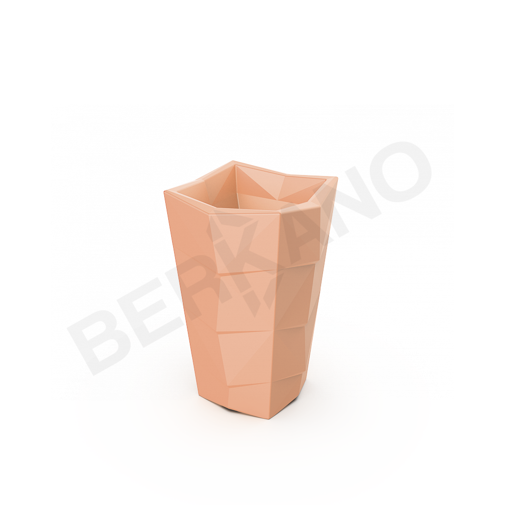 Кашпо Agava 70 DB терракотового цвета - фото 1