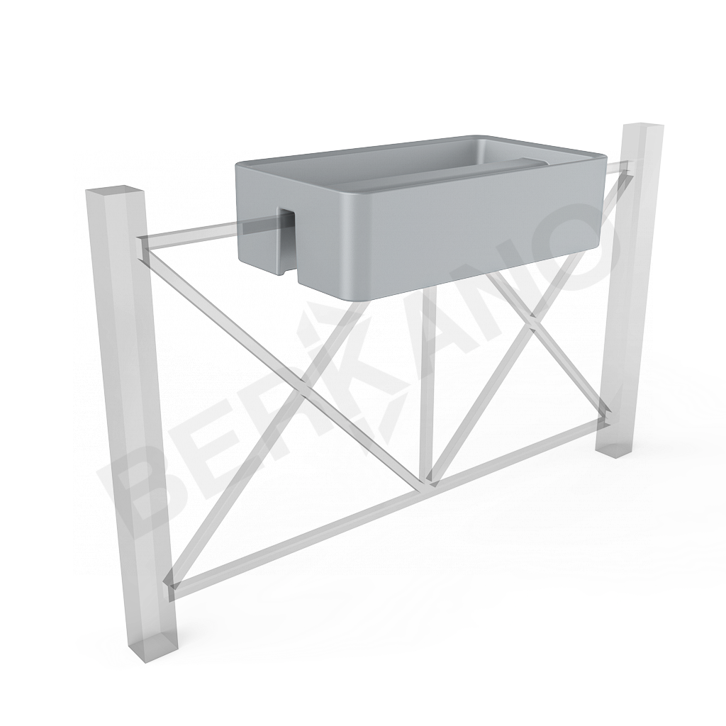 Кашпо Vittorio Fence 28 DB серого цвета - фото 1