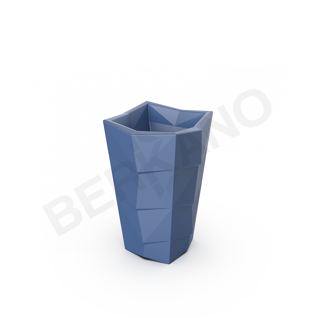 Кашпо Agava 70 синего цвета - фото 1