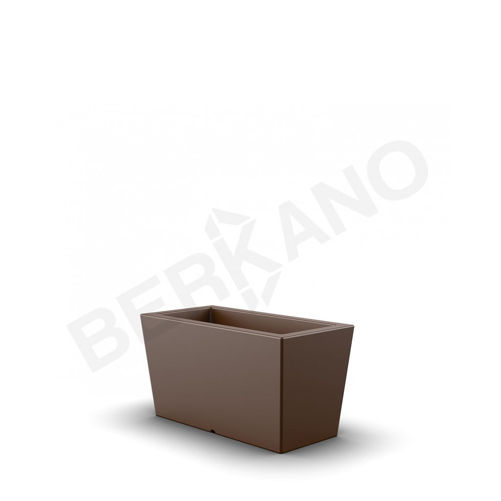 Кашпо Trapezio 42H DB коричневого цвета - фото 1